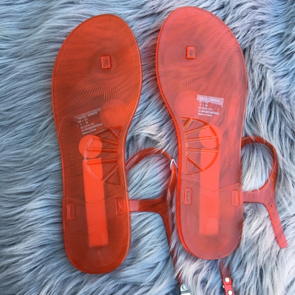 Katy Perry Red Watermelon Jelly Sandals - Picture 2 of 4